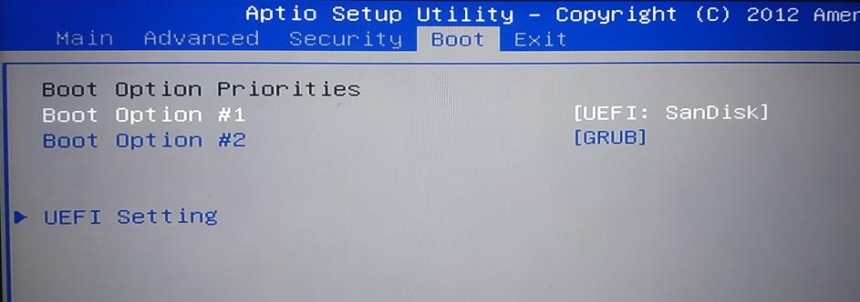 设置U盘为第一启动项